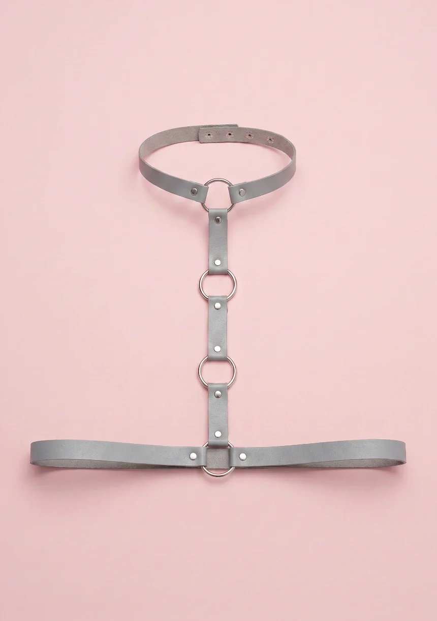 Skórzany harness do biustonosza - Image 11